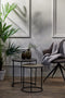 Light & Living Bijzettafel TALCA - ruw lood+antiek lood - set van 2