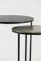 Light & Living Bijzettafel TALCA - ruw lood+antiek lood - set van 2