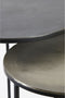 Light & Living Bijzettafel TALCA - ruw lood+antiek lood - set van 2