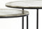 Light & Living Bijzettafel Talca - Zilver - Ø49+Ø40cm - Luxe