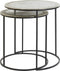 Light & Living Bijzettafel Talca - Zilver - Ø49+Ø40cm - Luxe