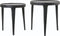 Light & Living Bijzettafel Tobias - Zwart - Ø43+Ø37cm - Modern