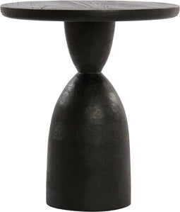 Light & Living Bijzettafel Torir - Zwart - Ø40cm - Modern