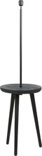 Light & Living Bijzettafel+vloerlamp Tolfa - Zwart - Ø40cm - Modern
