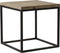 Light & Living Bijzettafel Yarula - Hout/Zwart - 40x40cm
