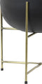 Light & Living Bloempot deco Ø43x63 cm BERTENS mat zwart+antiek brons