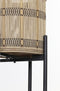 Light & Living Bloempot + standaard Corazo - Hout/Zwart - Ø31cm