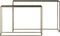 Light & Living Boca - Bijzettafel - Mat Zwart + Wash Goud - 100x25x70cm + 120x25x80cm
