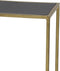 Light & Living Boca - Bijzettafel - Mat Zwart + Wash Goud - 100x25x70cm + 120x25x80cm
