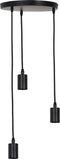 Light & Living Brandon Pendel Hanglamp - Mat Zwart - 3L