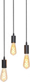 Light & Living Brandon Pendel Hanglamp - Mat Zwart - 3L