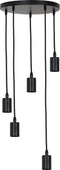 Light & Living Brandon Pendel Hanglamp - Mat Zwart - 5L