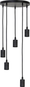 Light & Living Brandon Pendel Hanglamp - Mat Zwart - 5L