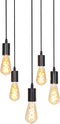 Light & Living Brandon Pendel Hanglamp - Mat Zwart - 5L
