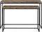 Light & Living Camasca - Rechthoekige Bijzettafel - Hout + Zwart Metaal - 101x30x69cm + 120x40x79cm