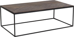 Light & Living Chisa Salontafel - Hout Bruin/Zwart - 120x65x40 cm