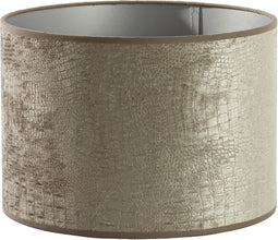 Light & Living Cilinder Lampenkap Chelsea - Zilver - Ø30x21cm - voor Tafellampen, Hanglampen