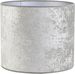 Light & Living Cilinder Lampenkap Chelsea - Zilver - Ø35x30cm - voor Tafellampen, Staande lamp, Hanglampen