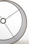Light & Living Cilinder Lampenkap Chelsea - Zilver - Ø35x30cm - voor Tafellampen, Staande lamp, Hanglampen