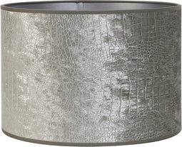Light & Living Cilinder Lampenkap Chelsea - Zilver - Ø40x35cm - voor Tafellampen, Staande lamp, Hanglampen