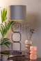 Light & Living Cilinder Lampenkap Gemstone - Antraciet - Ø40x30cm - voor Tafellampen, Staande lamp, Hanglampen