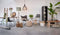 Light & Living Cilinder Lampenkap Livigno - Antraciet - Ø40x30cm - voor Tafellampen, Staande lamp, Hanglampen
