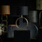 Light & Living Cilinder Lampenkap Livigno - Zwart - Ø30x21cm - voor Tafellampen, Hanglampen