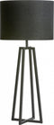 Light & Living Cilinder Lampenkap Livigno - Zwart - Ø35x25cm - voor Tafellampen, Staande lamp, Hanglampen