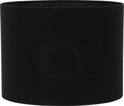 Light & Living Cilinder lampenkap Livigno - Zwart - Ø40x30cm - Modern