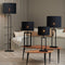 Light & Living Cilinder lampenkap Livigno - Zwart - Ø40x30cm - Modern