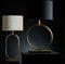 Light & Living Cilinder lampenkap Livigno - Zwart - Ø40x30cm - Modern