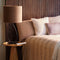 Light & Living Cilinder Lampenkap Velours - Bruin - Ø35x30cm - voor Tafellampen, Hanglampen, Wandlamp