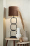Light & Living Cilinder Lampenkap Velours - Bruin - Ø35x30cm - voor Tafellampen, Hanglampen, Wandlamp