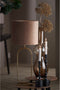 Light & Living Cilinder Lampenkap Velours - Bruin - Ø35x30cm - voor Tafellampen, Hanglampen, Wandlamp