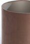 Light & Living Cilinder Lampenkap Velours - Bruin - Ø35x30cm - voor Tafellampen, Hanglampen, Wandlamp