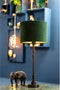 Light & Living Cilinder Lampenkap Velours - Dutch Green - Ø30x21cm - voor Tafellampen, Hanglampen