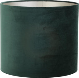 Light & Living Cilinder Lampenkap Velours - Dutch Green - Ø40x30cm - voor Tafellampen, Staande lamp, Hanglampen