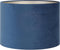 Light & Living Cilinder Lampenkap Velours - Petrol Blue - Ø30x21cm - voor Tafellampen, Hanglampen