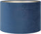 Light & Living Cilinder Lampenkap Velours - Petrol Blue - Ø50x38cm - voor Tafellampen, Staande lamp, Hanglampen
