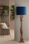 Light & Living Cilinder Lampenkap Velours - Petrol Blue - Ø50x38cm - voor Tafellampen, Staande lamp, Hanglampen