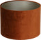 Light & Living Cilinder Lampenkap Velours - Terra - Ø35x21cm - voor Tafellampen, Staande lamp, Hanglampen