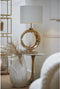 Light & Living Cilinder Lampenkap Velours - Wit - Ø40x30cm - Modern