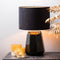 Light & Living Cilinder Lampenkap Velours - Zwart - Ø30x21cm - voor Tafellampen, Hanglampen
