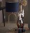 Light & Living Cilinder Lampenkap Velours - Zwart - Ø30x21cm - voor Tafellampen, Hanglampen