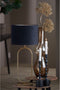 Light & Living Cilinder Lampenkap Velours - Zwart - Ø35x25cm - voor Tafellampen, Staande lamp, Hanglampen