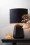 Light & Living Cilinder Lampenkap Velours - Zwart - Ø40x30cm - voor Tafellampen, Staande lamp, Hanglampen