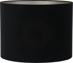 Light & Living Cilinder lampenkap Velours - Zwart - Ø50x38cm - Modern