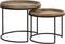 Light & Living COPAN Bijzettafel tin look set van 2