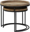 Light & Living COPAN Bijzettafel tin look set van 2