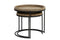 Light & Living COPAN Bijzettafel tin look set van 2